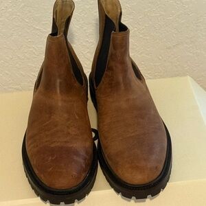 KOIO Tan Leather Chelsea Boots